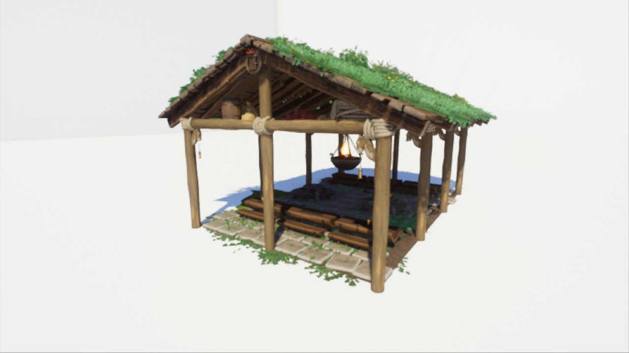 Viking covered seating area
