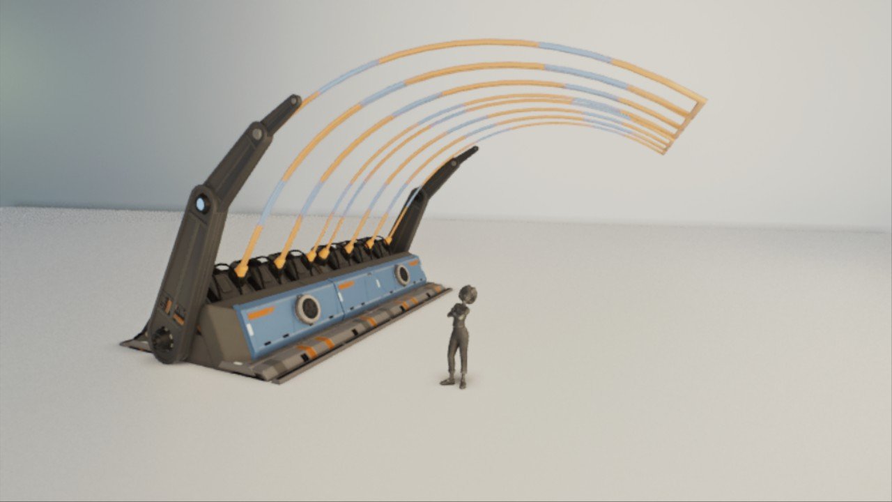 Scifi illuminated arch