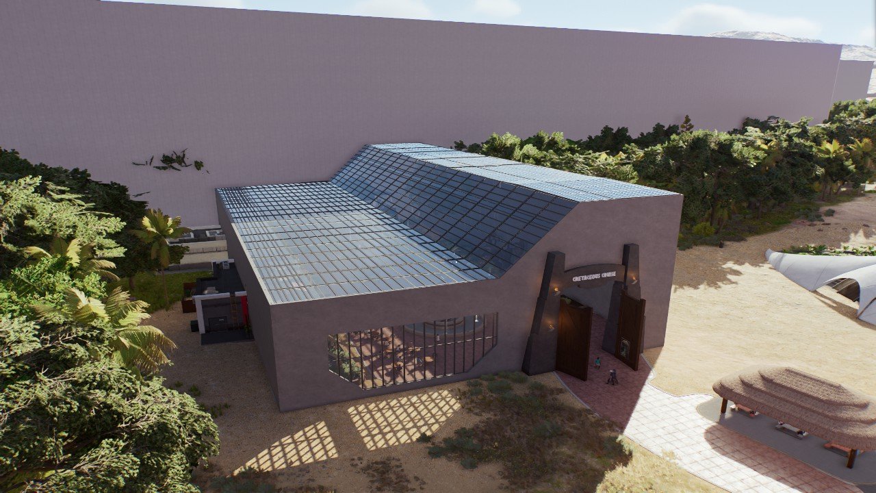 Entrance plaza shell