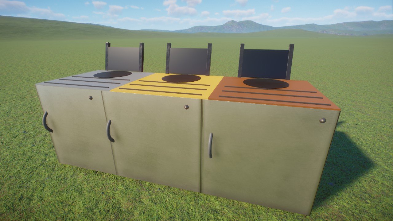 Poubelles restaurant