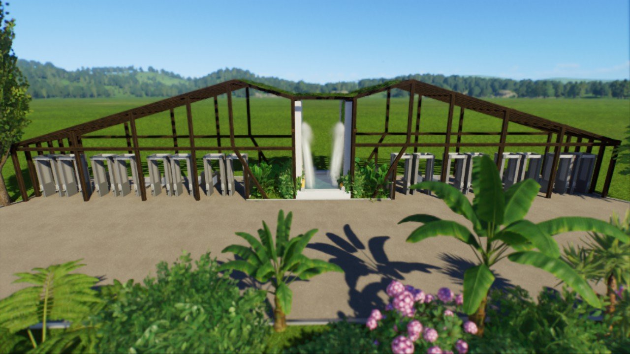 Modern Park Entrance