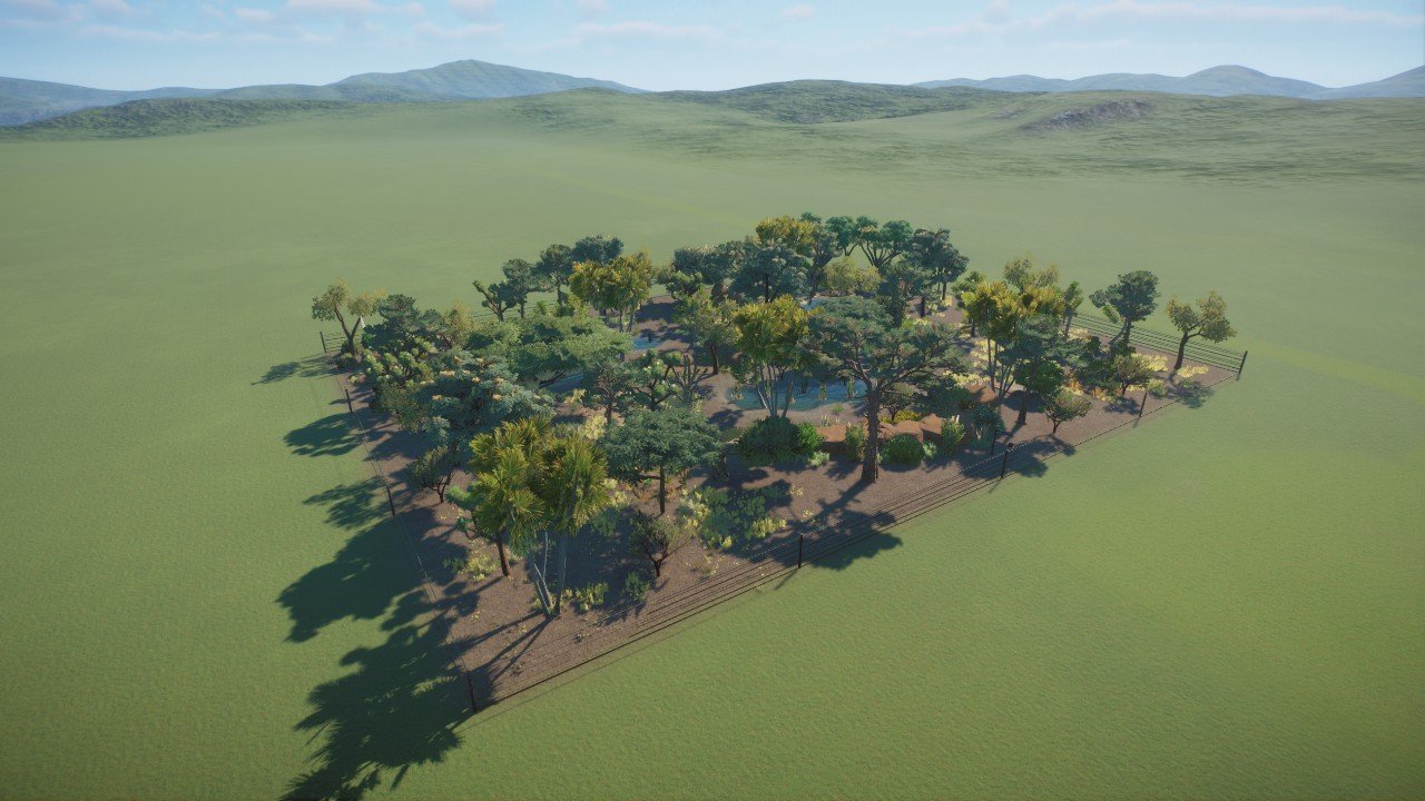 Wild Water Buffalo Habitat