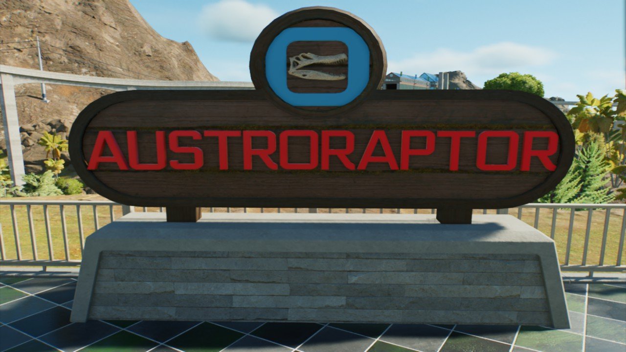 Signs: Austroraptor Stand