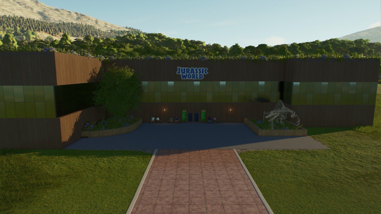 Modern Jurassic World entrance