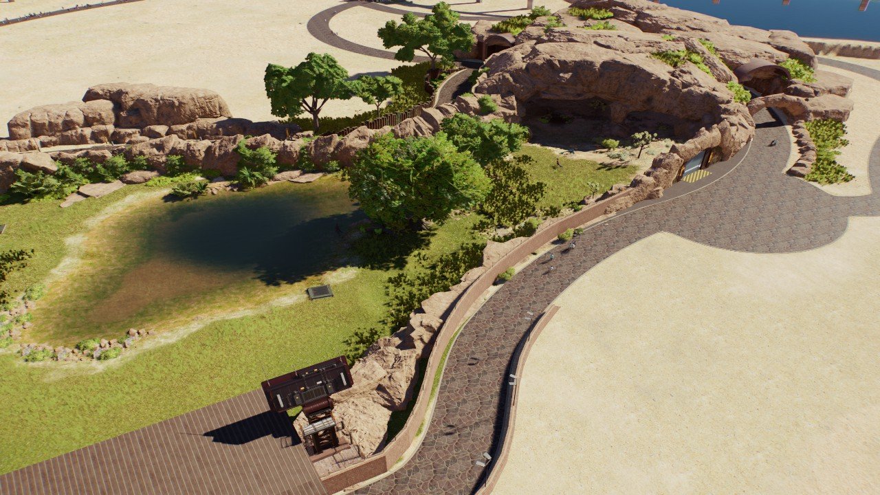 Enclosure with Viewing Gallery and Gate Entrance for Vehicles