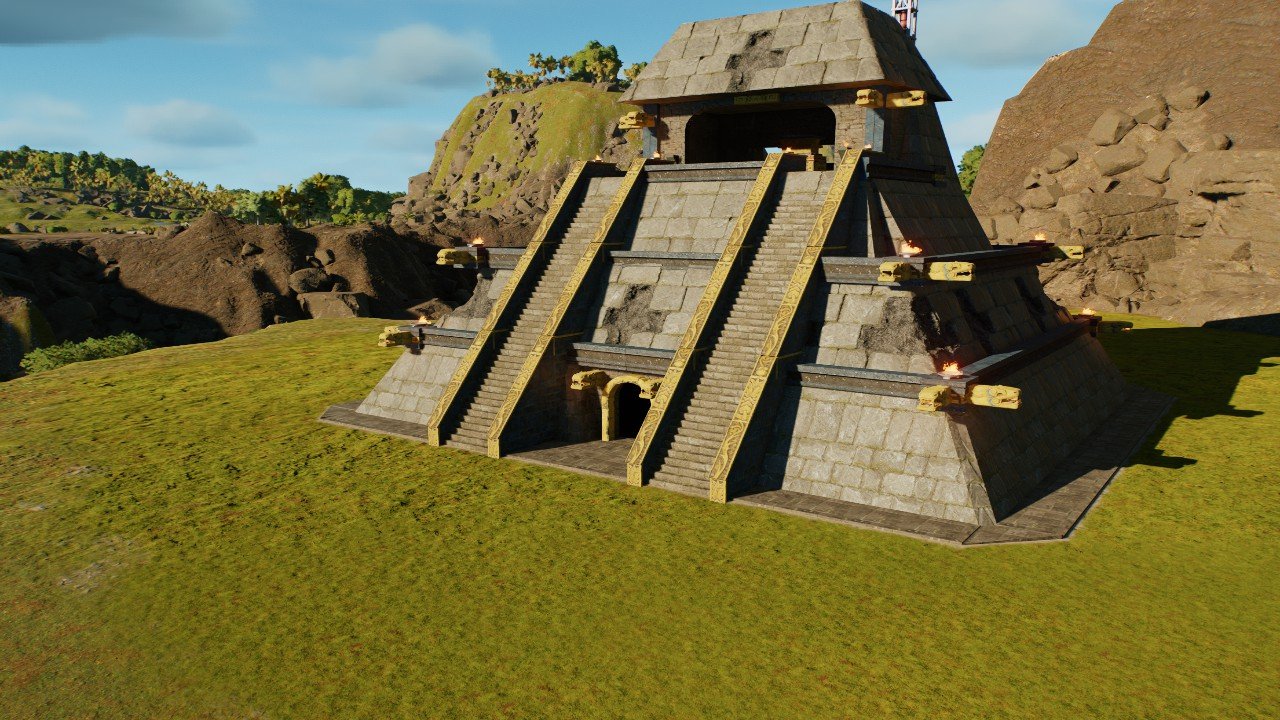 Small Mayan-Aztec pyramid