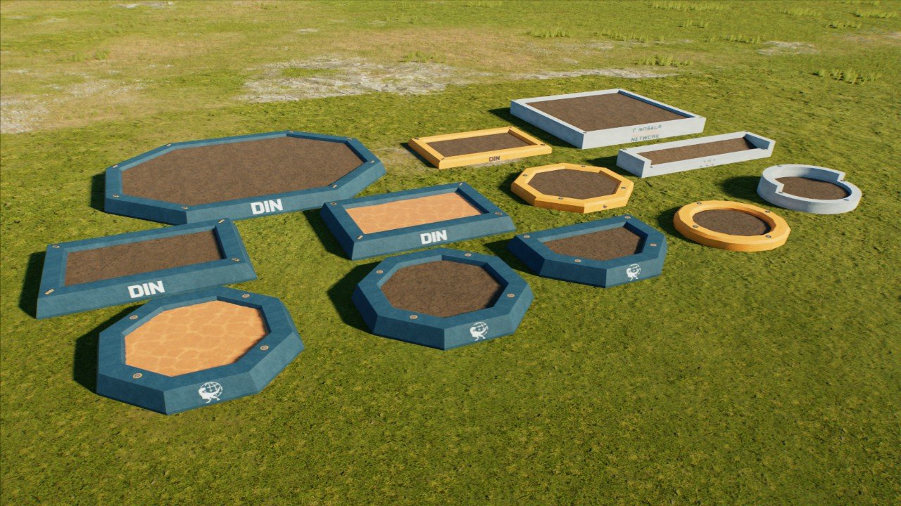 DIN Planters and Water Bases (Blank)