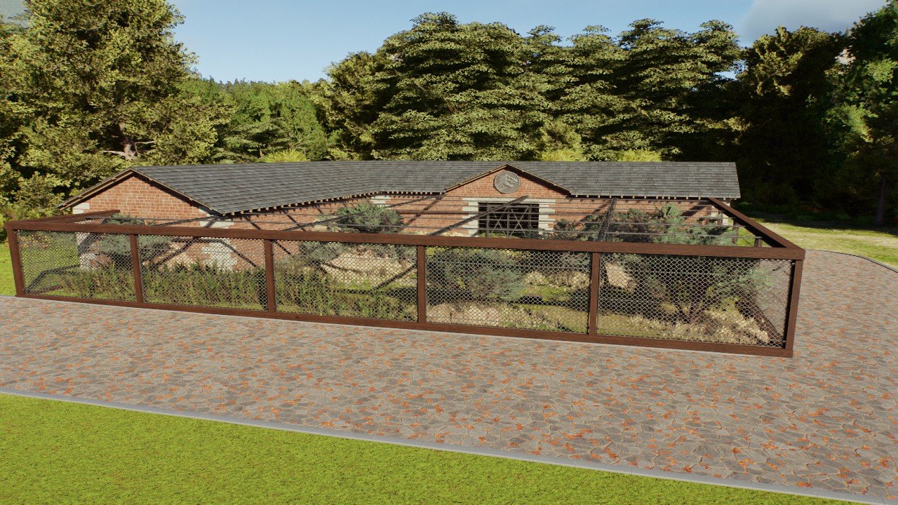 Small dinosaur aviary