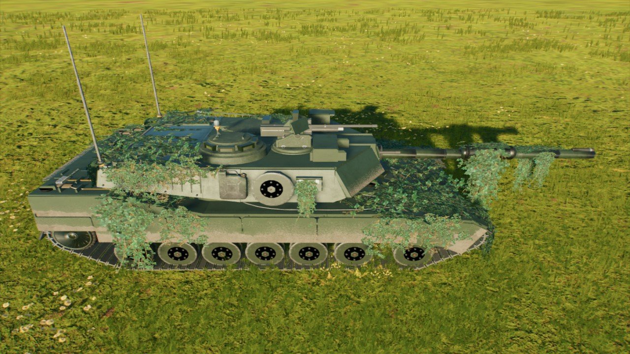 Military: M1A2 Abrams Tank (Camo Net)
