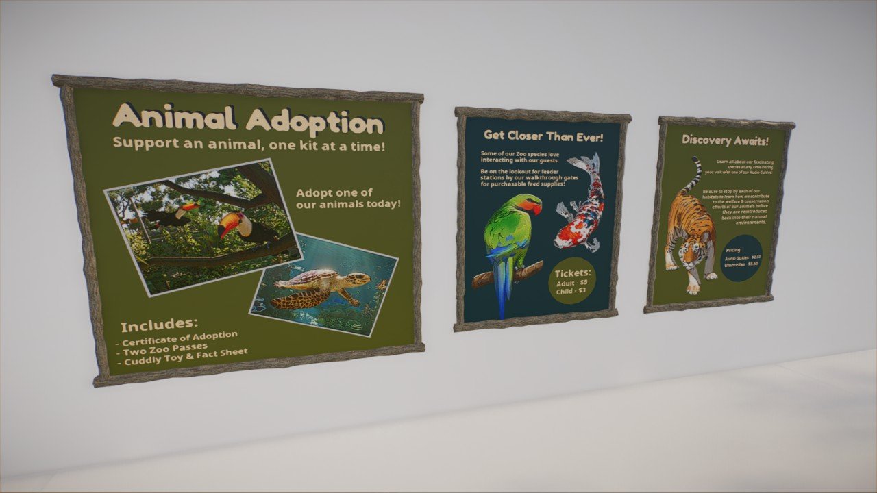Custom Zoo Entrance Signs - By DazUnlocked - Workshop - Planet Zoo 2