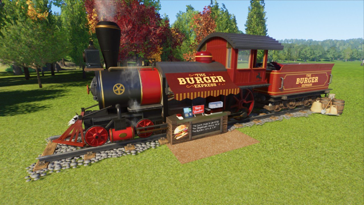 Western Burger Express Train Red L