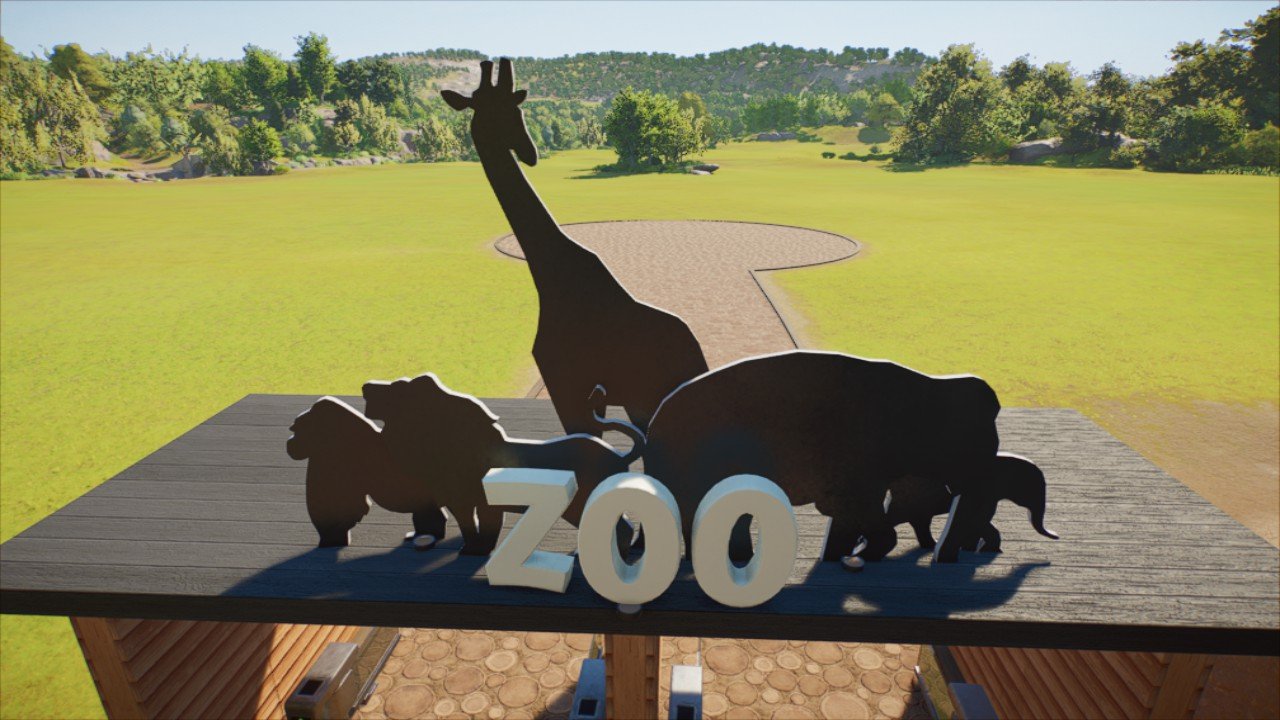 ZOO　3点 Zoo Entrance Sign - Workshop - Planet Zoo 2