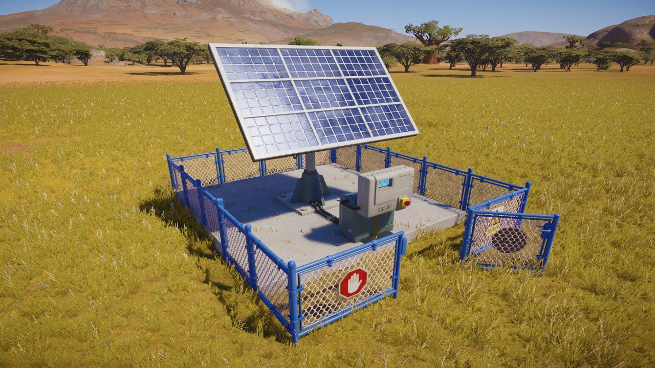 fenced solar powered generator - Workshop - Planet Zoo 2
