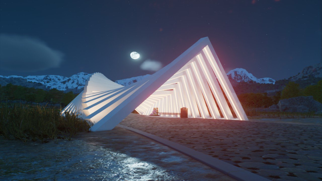 Ess Light Square modern neon square tunnel seat place - Workshop - Jurassic World ...
